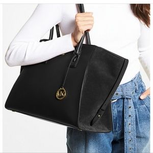 Michael Kors Avril Extra-Large Leather Top-Z Tote Bag